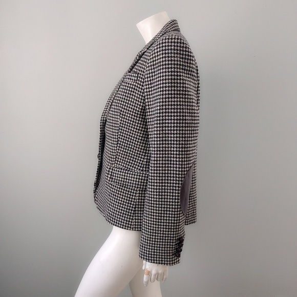 HP❤️ J. Crew Houndstooth Schoolboy Blazer Patch 14 - Picture 5 of 8